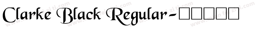 Clarke Black Regular字体转换